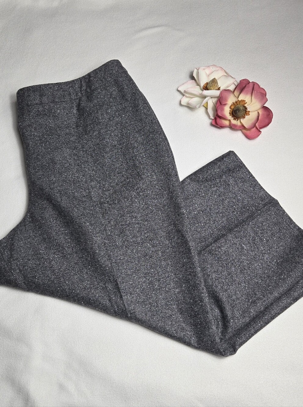 Pendleton Gray Wool & silk Blend Fully Lined Dress Pants, Size 24W